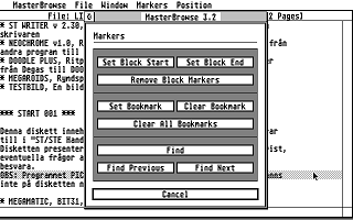 Masterbrowse atari screenshot